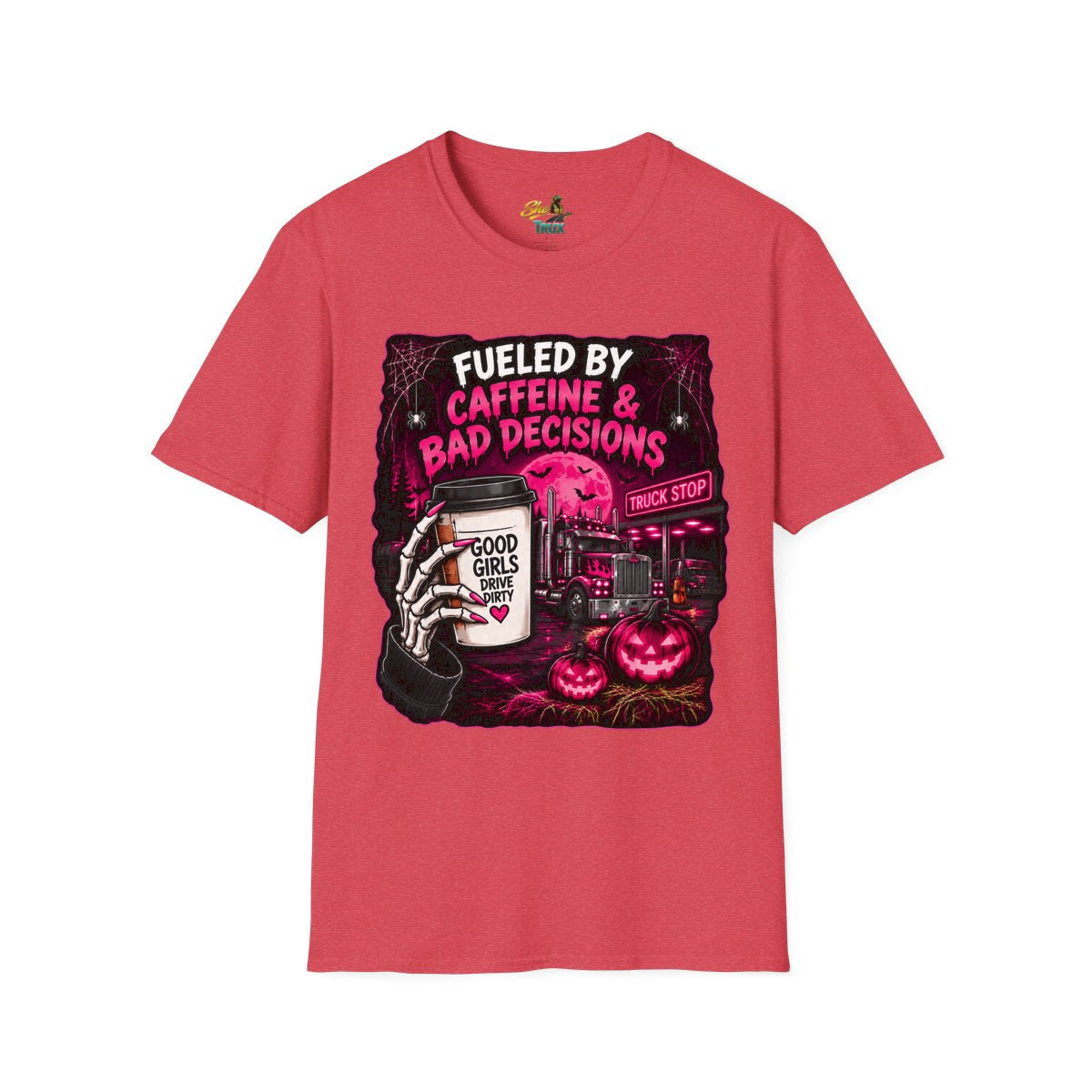 Halloween - Fueled By Caffeine and Bad Decisions - T-Shirt - Multiple Colors