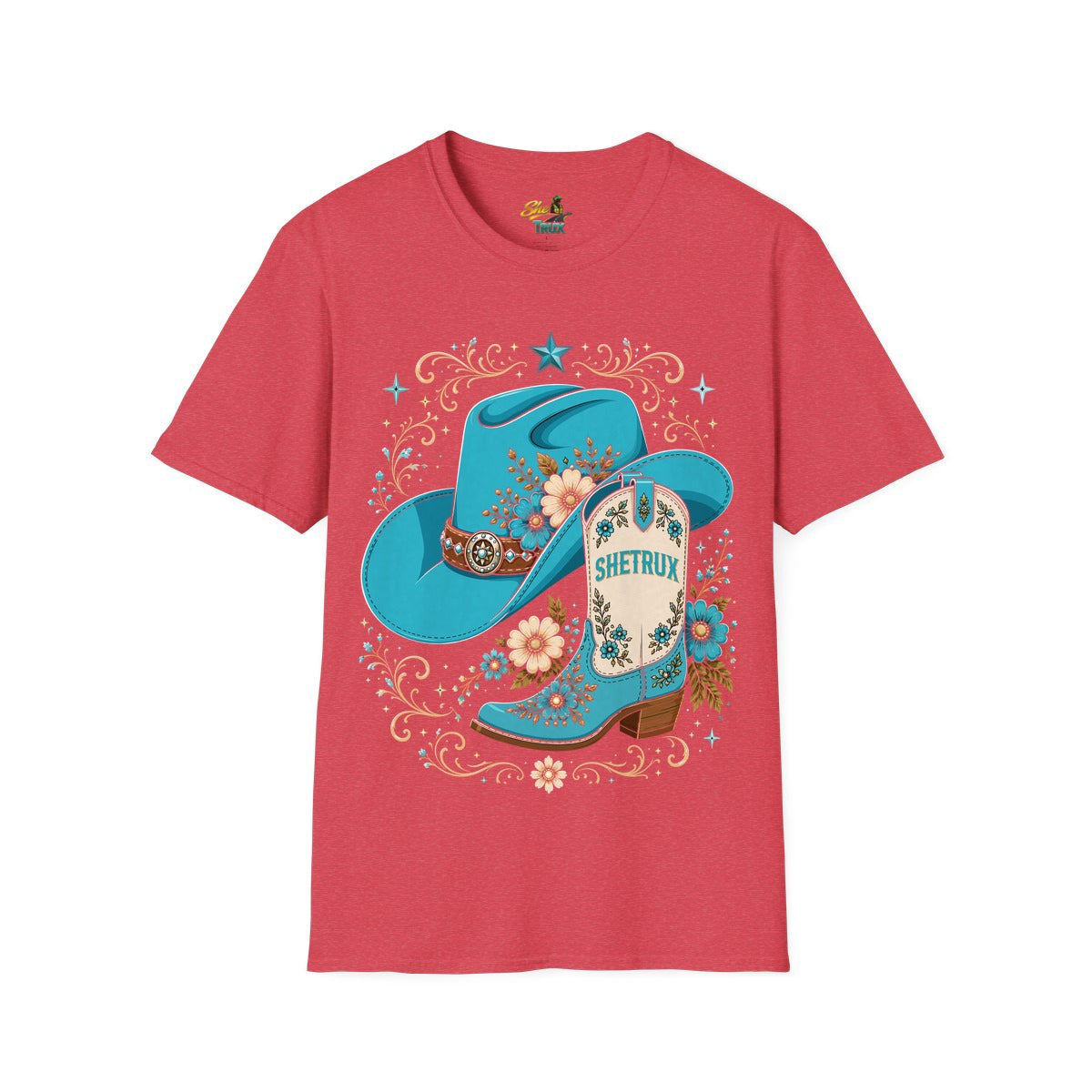 SheTrux Hat Boot Blue - T-Shirt - Multiple Colors