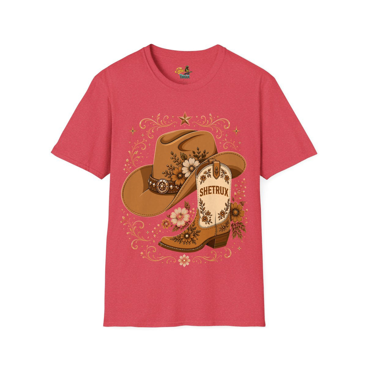 SheTrux Hat Boot Brown - T-Shirt - Multiple Colors