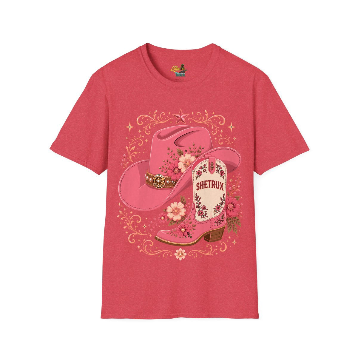 SheTrux Hat Boot Pink - T-Shirt - Multiple Colors