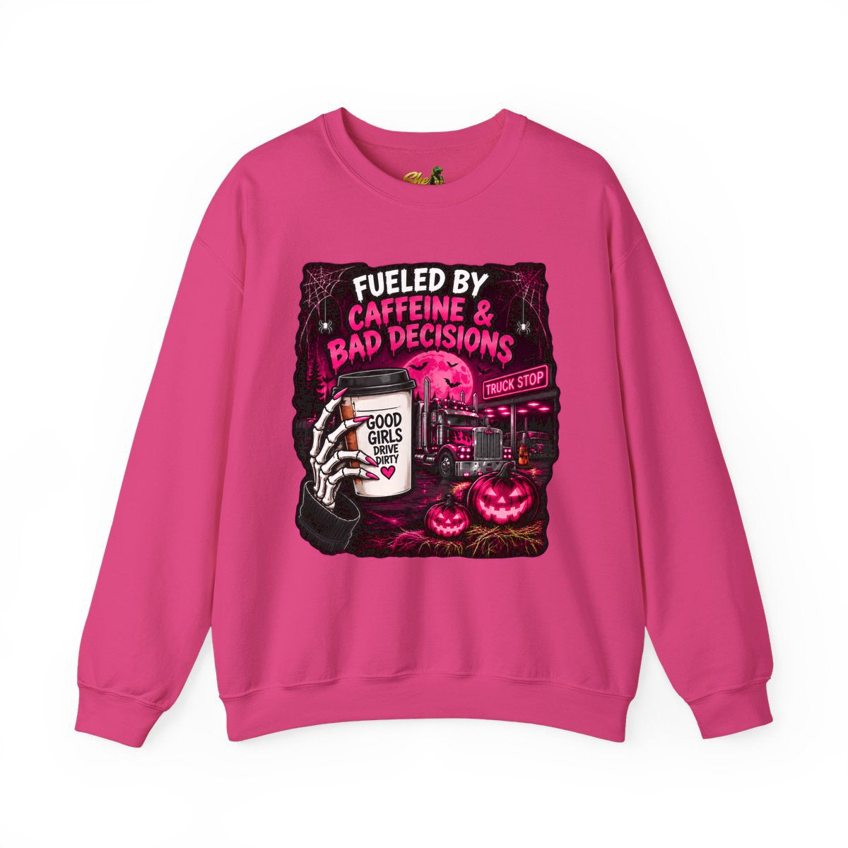 Halloween - Fueled By Caffeine and Bad Decisions - Sweatshirt - Multiple Colors
