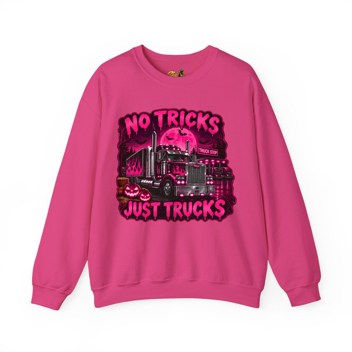 Halloween - No Tricks Just Trucks - Sweatshirt - Multiple Colors