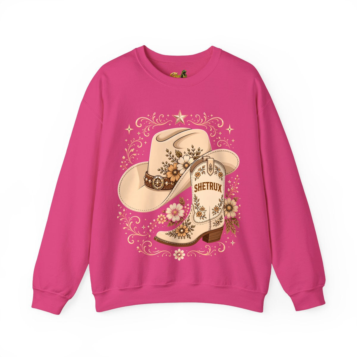 SheTrux Hat Boot Tan - Sweatshirt - Multiple Colors