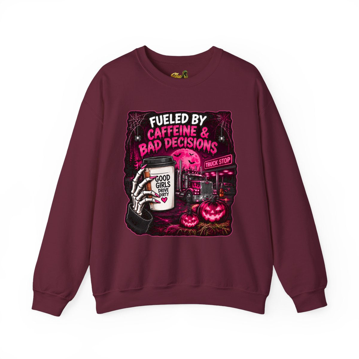 Halloween - Fueled By Caffeine and Bad Decisions - Sweatshirt - Multiple Colors