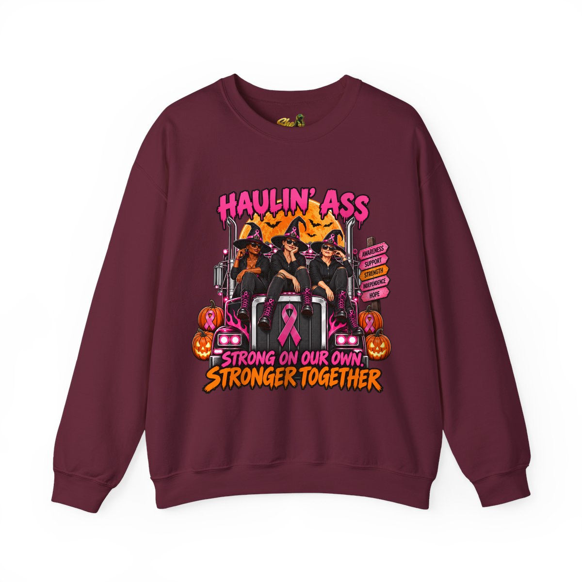 Halloween - Haulin' Ass, Stronger Together - Sweatshirt - Multiple Colors