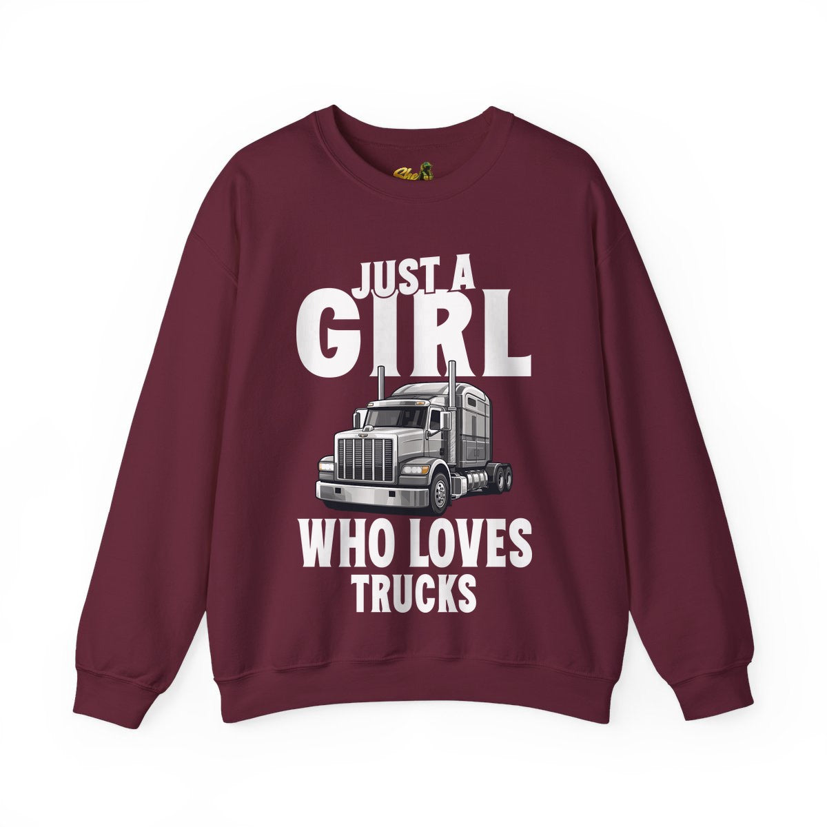 Just a Girl Who Loves Trucks - Sweatshirt - Multiple Colors