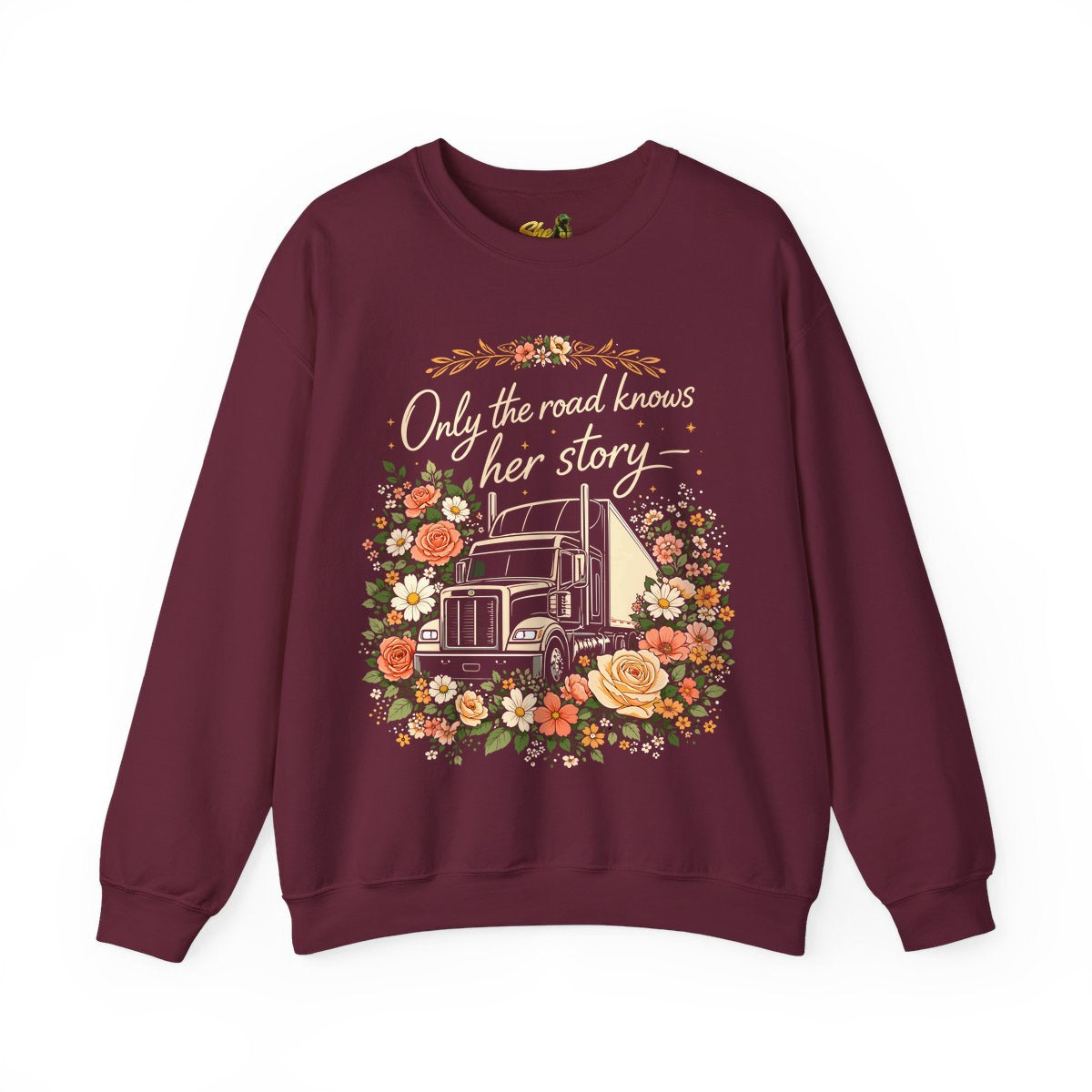 Only the Road Knows Her Story - Sweatshirt - Multiple Colors