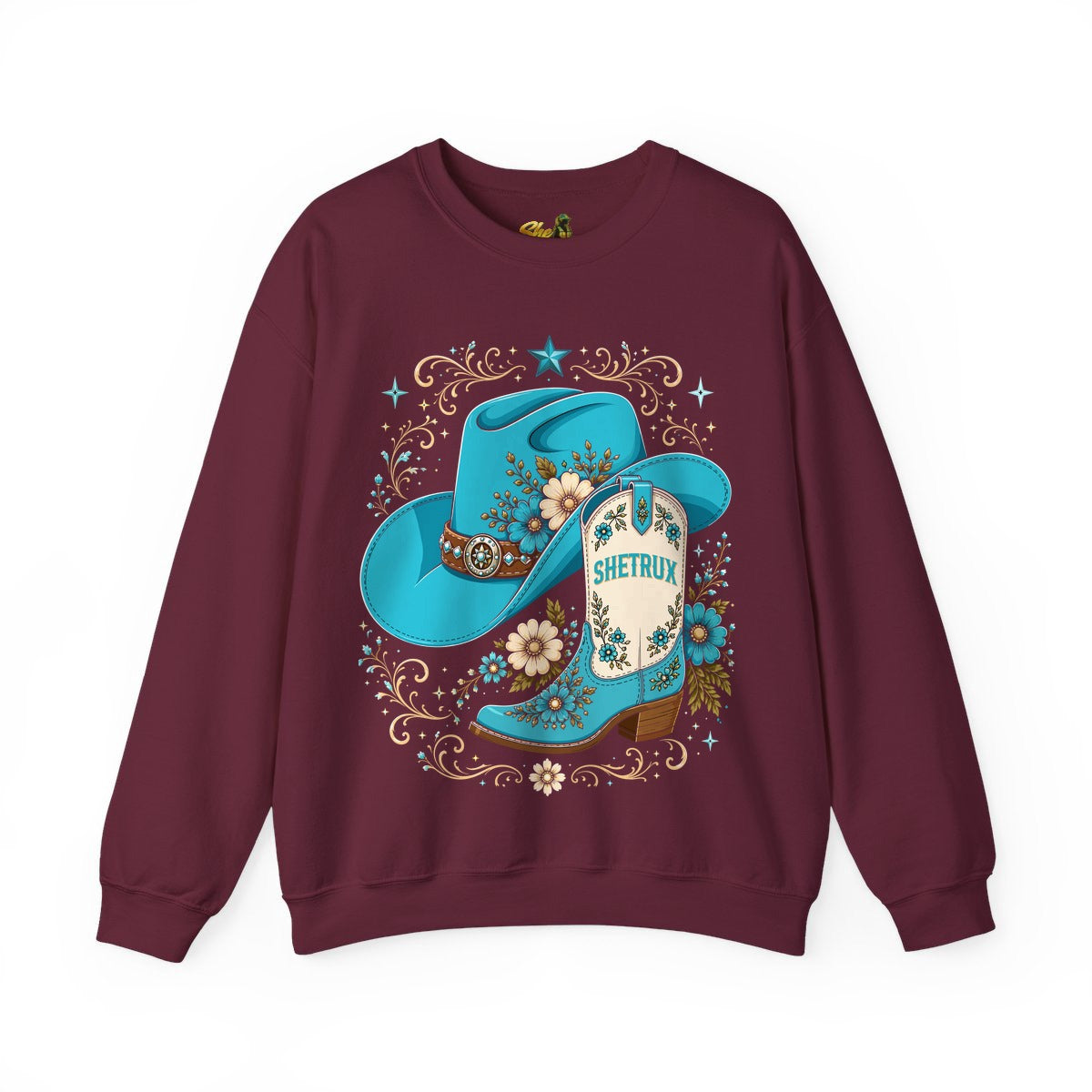 SheTrux Hat Boot Blue - Sweatshirt - Multiple Colors