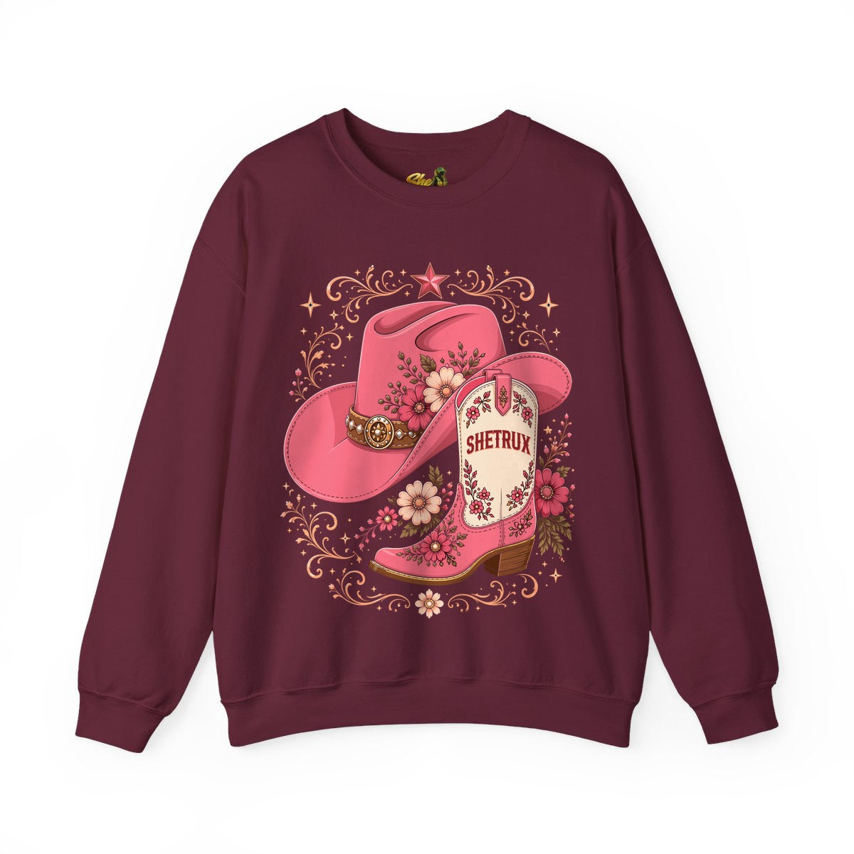 SheTrux Hat Boot Pink - Sweatshirt - Multiple Colors