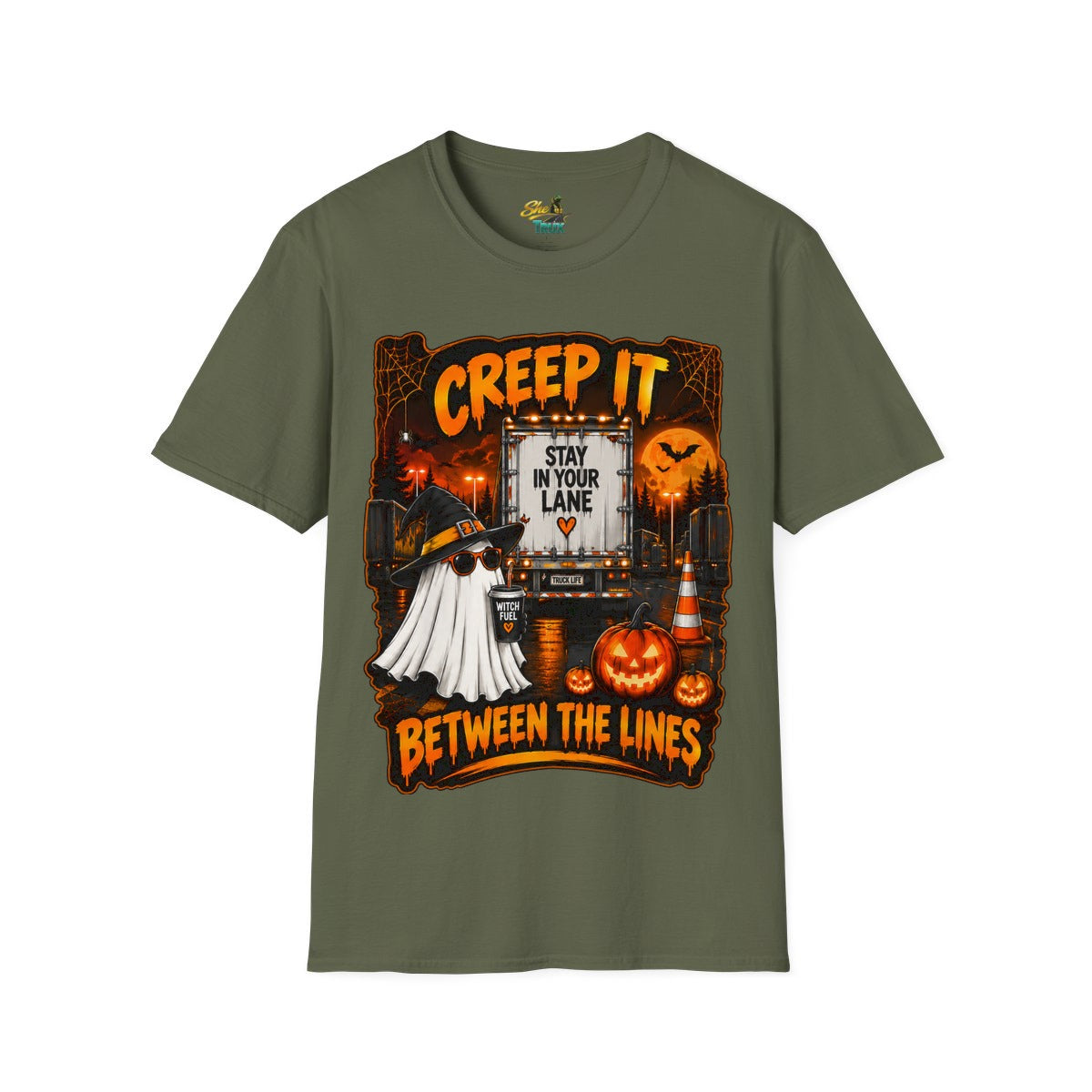 Halloween - Creep It Between The Lines - T-Shirt - Multiple Colors