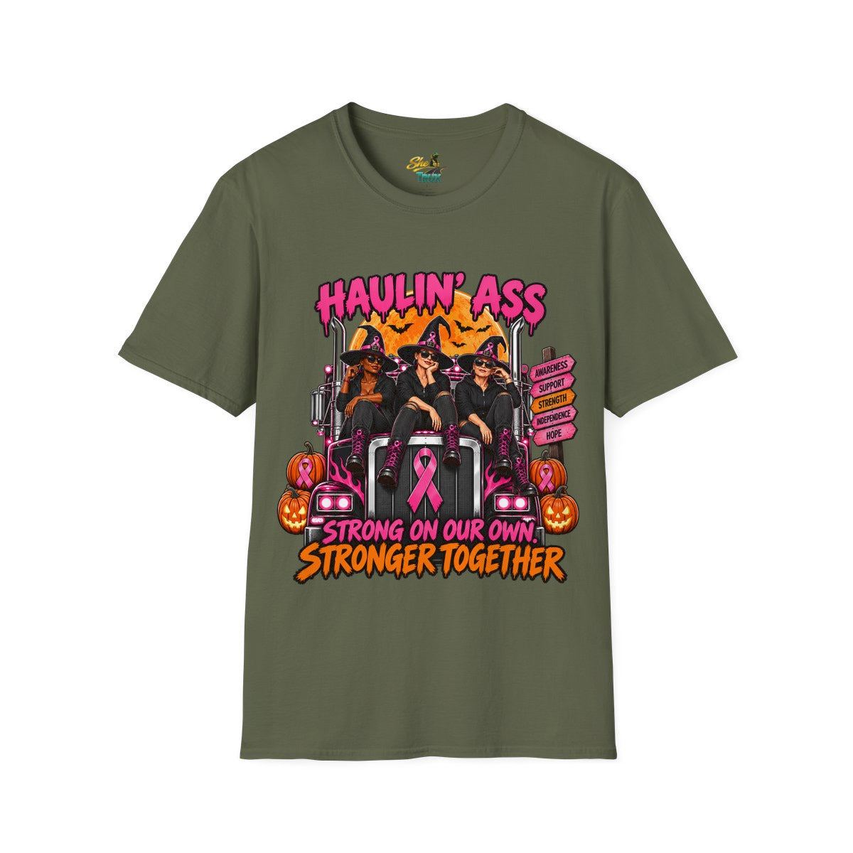 Halloween - Haulin' Ass, Stronger Together - T-Shirt - Multiple Colors