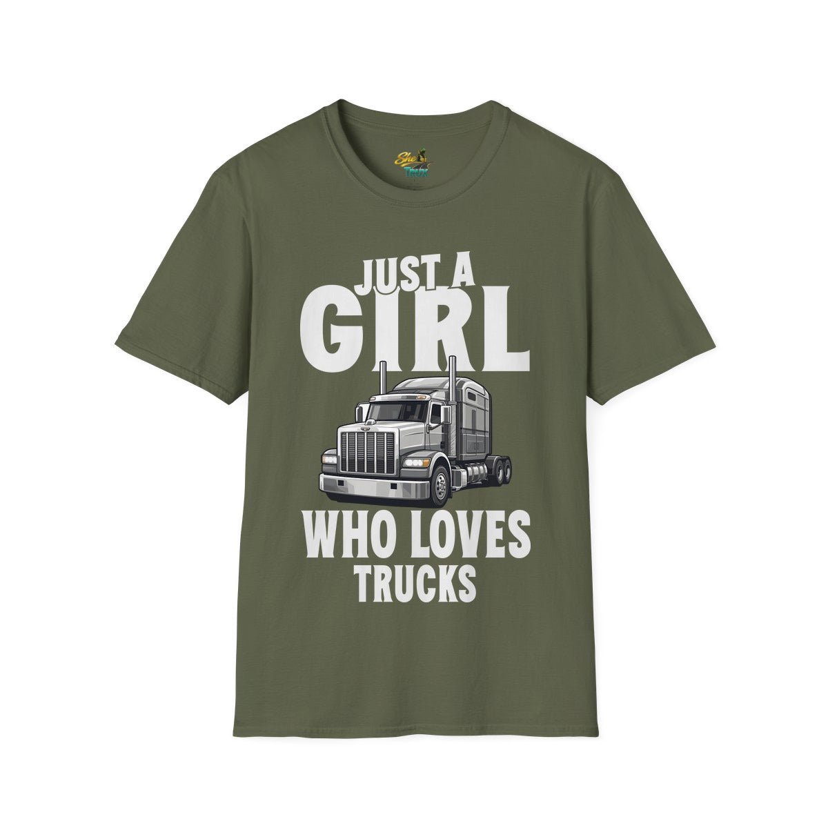 Just a Girl Who Loves Trucks - T-Shirt - Multiple Colors