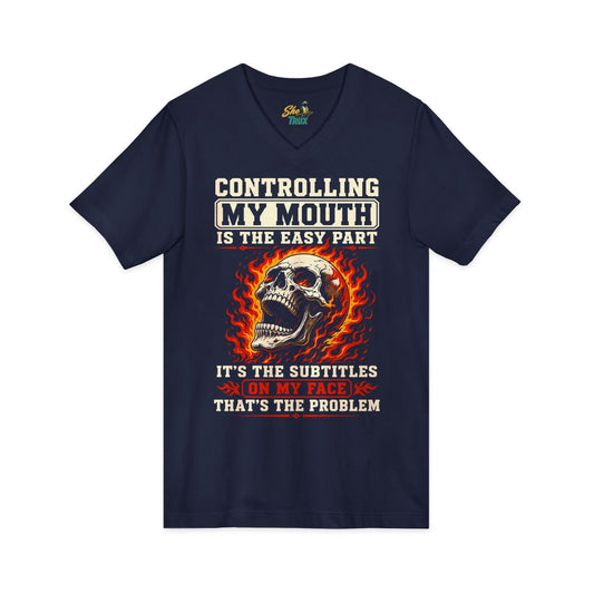 Controlling My Mouth - V-Neck - Multiple Colors