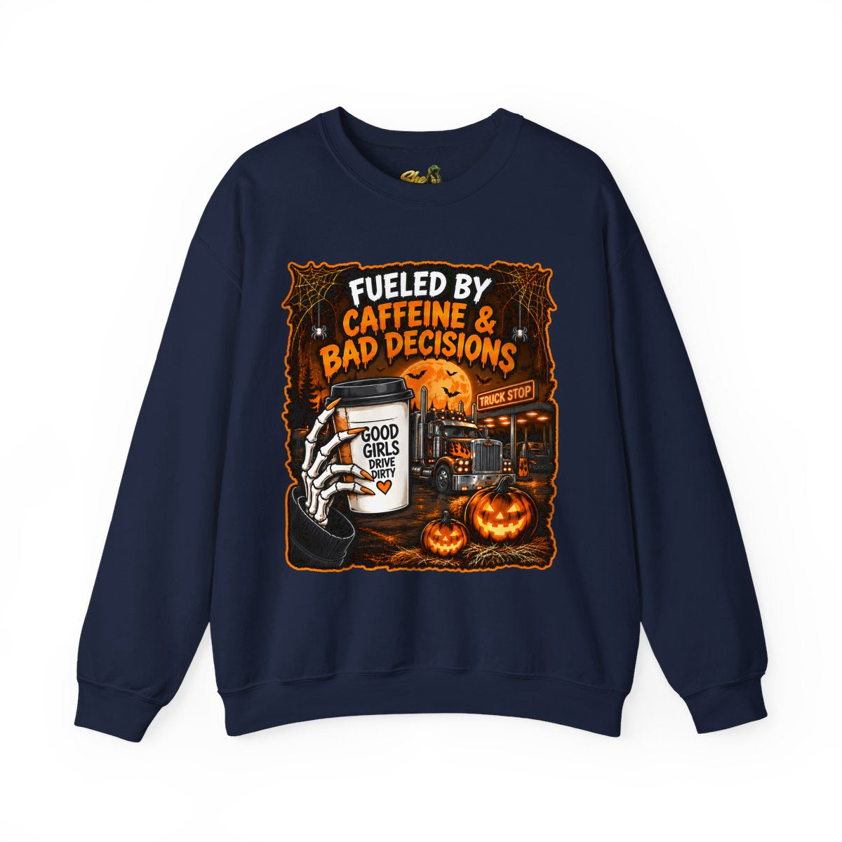 Halloween - Fueled By Caffeine and Bad Decisions - Sweatshirt - Multiple Colors