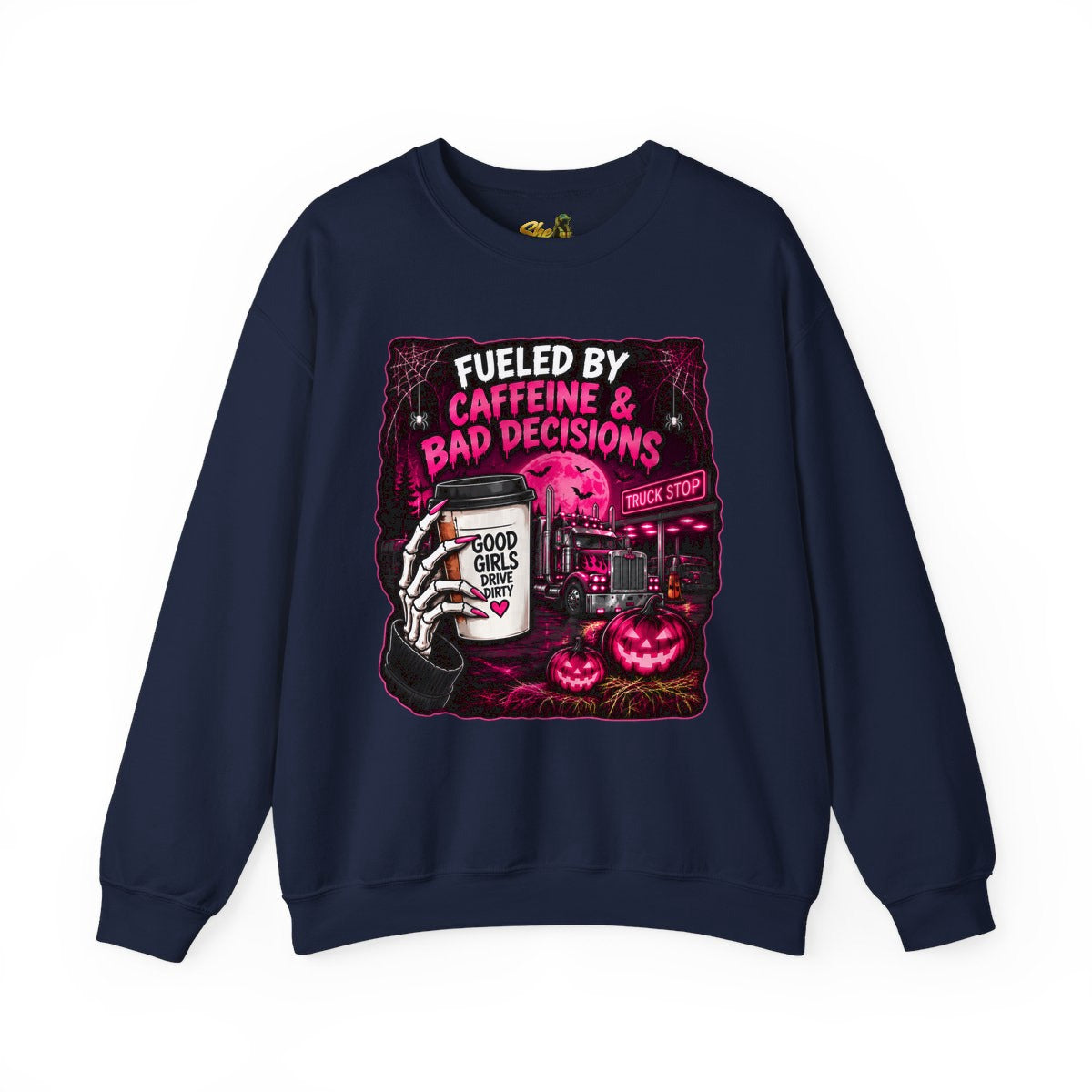 Halloween - Fueled By Caffeine and Bad Decisions - Sweatshirt - Multiple Colors