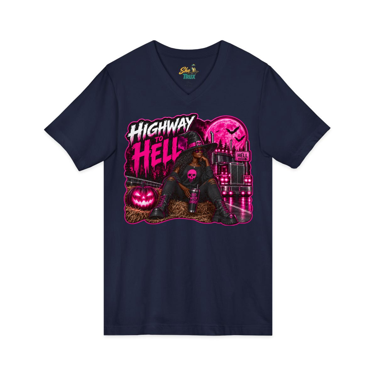 Halloween - Highway To Hell - V-Neck - Multiple Colors