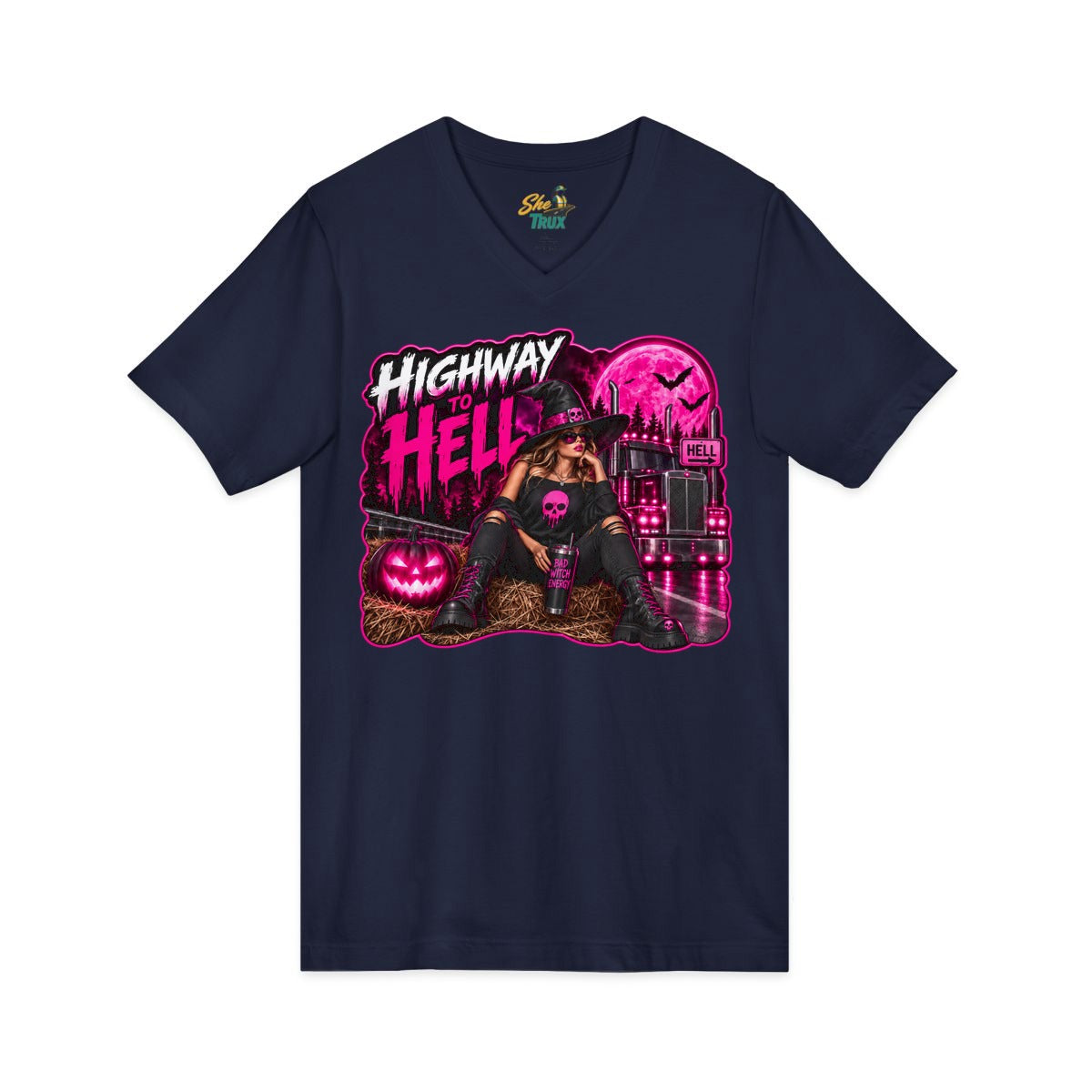 Halloween - Highway To Hell - V-Neck - Multiple Colors