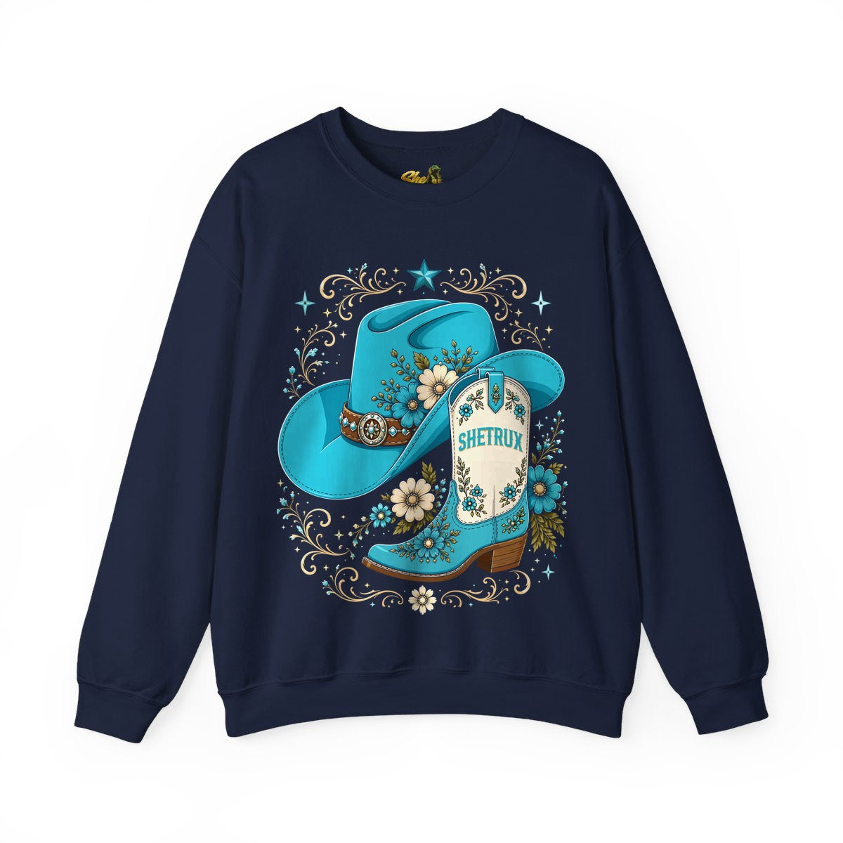 SheTrux Hat Boot Blue - Sweatshirt - Multiple Colors