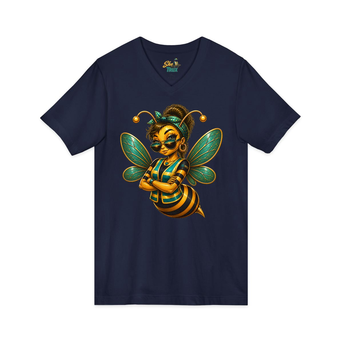 SheTrux Bee Brown - V-Neck - Multiple Colors