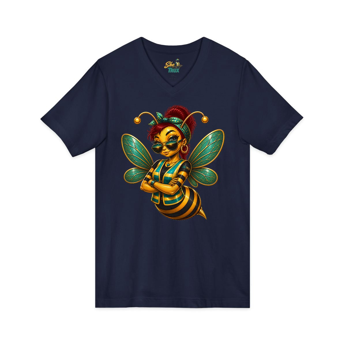 SheTrux Bee Red - V-Neck - Multiple Colors