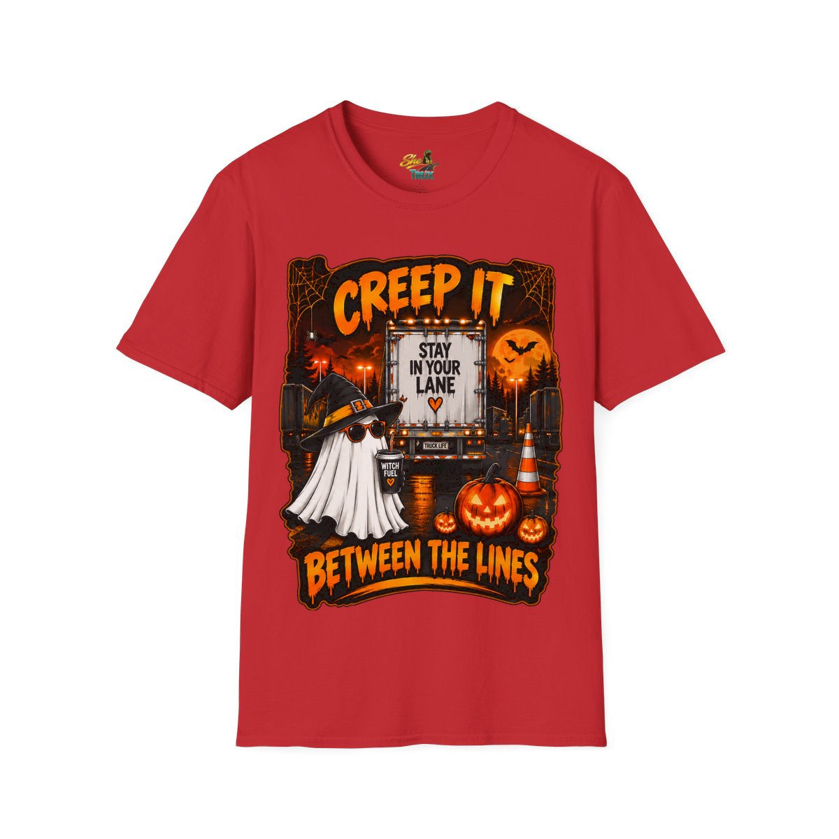 Halloween - Creep It Between The Lines - T-Shirt - Multiple Colors