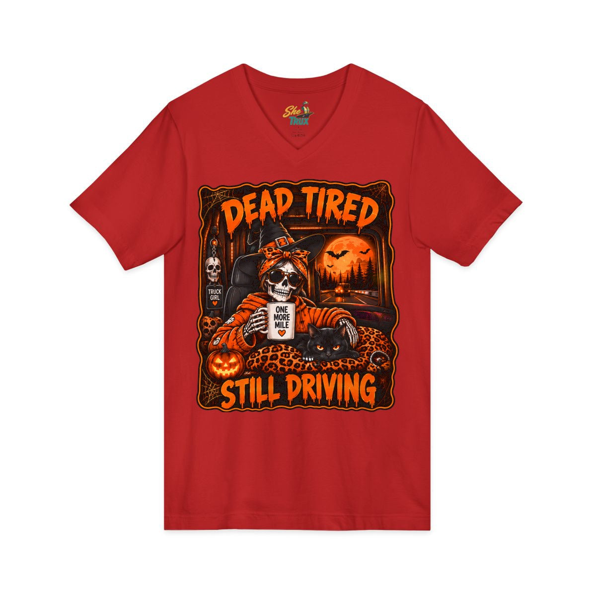 Halloween - Dead Tired, Still Driving - V-Neck - Multiple Colors