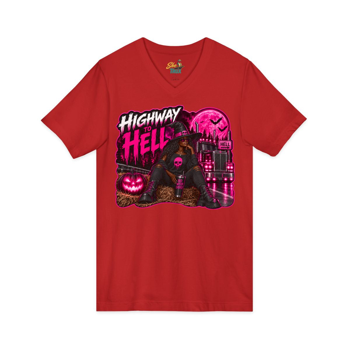 Halloween - Highway To Hell - V-Neck - Multiple Colors