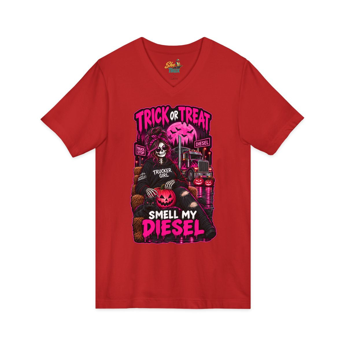 Halloween - Trick or Treat - V-Neck - Multiple Colors