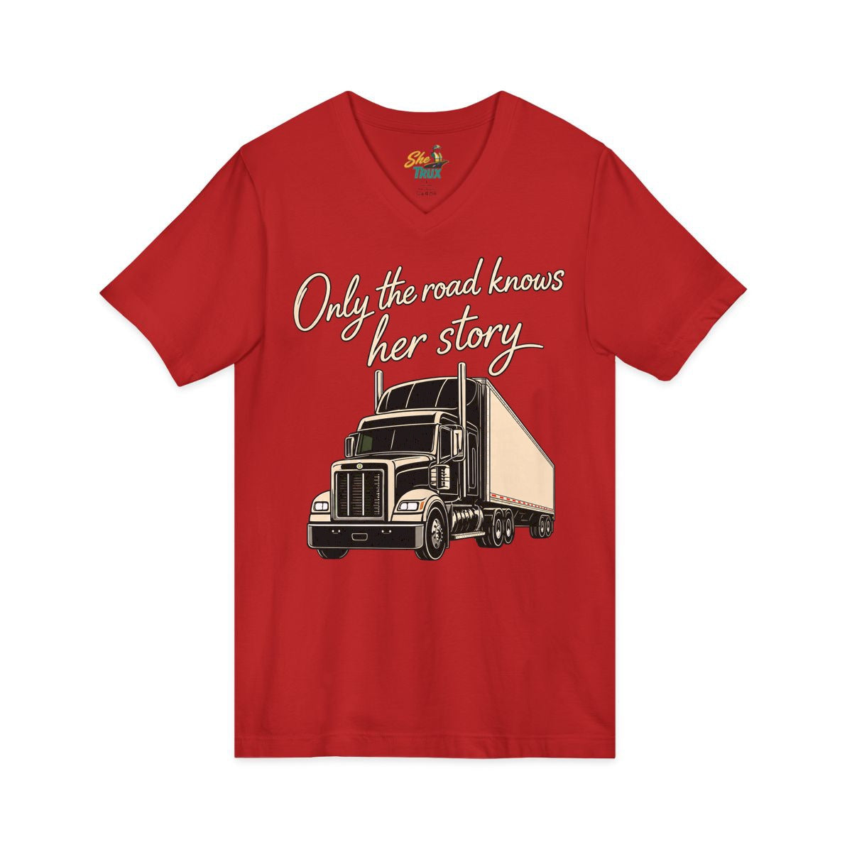 Only The Road Knows Her Story - V-Neck - Multiple Colors