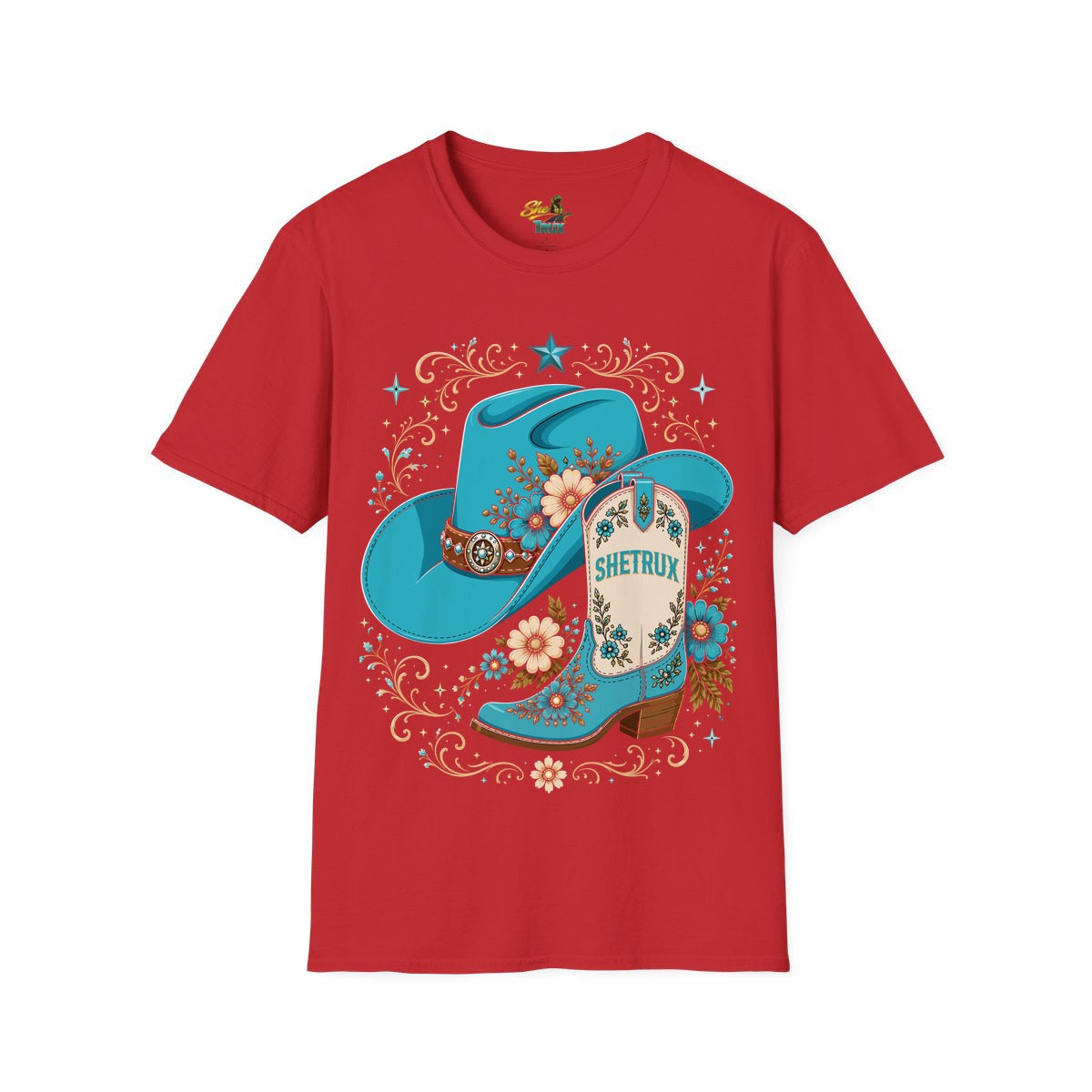 SheTrux Hat Boot Blue - T-Shirt - Multiple Colors