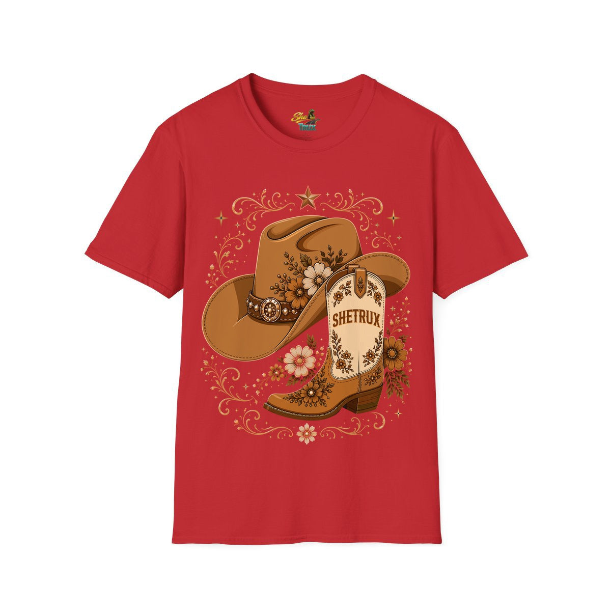SheTrux Hat Boot Brown - T-Shirt - Multiple Colors
