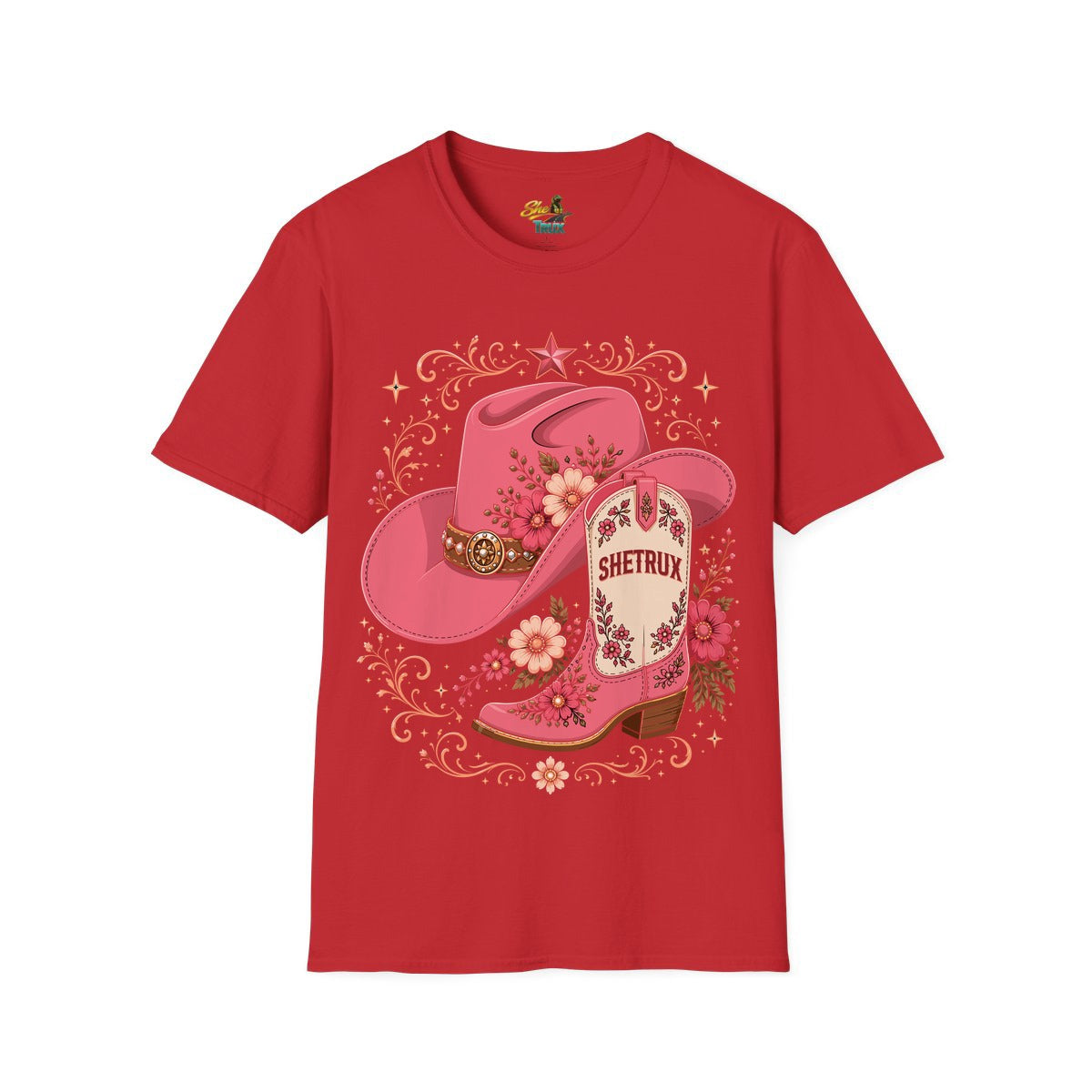 SheTrux Hat Boot Pink - T-Shirt - Multiple Colors