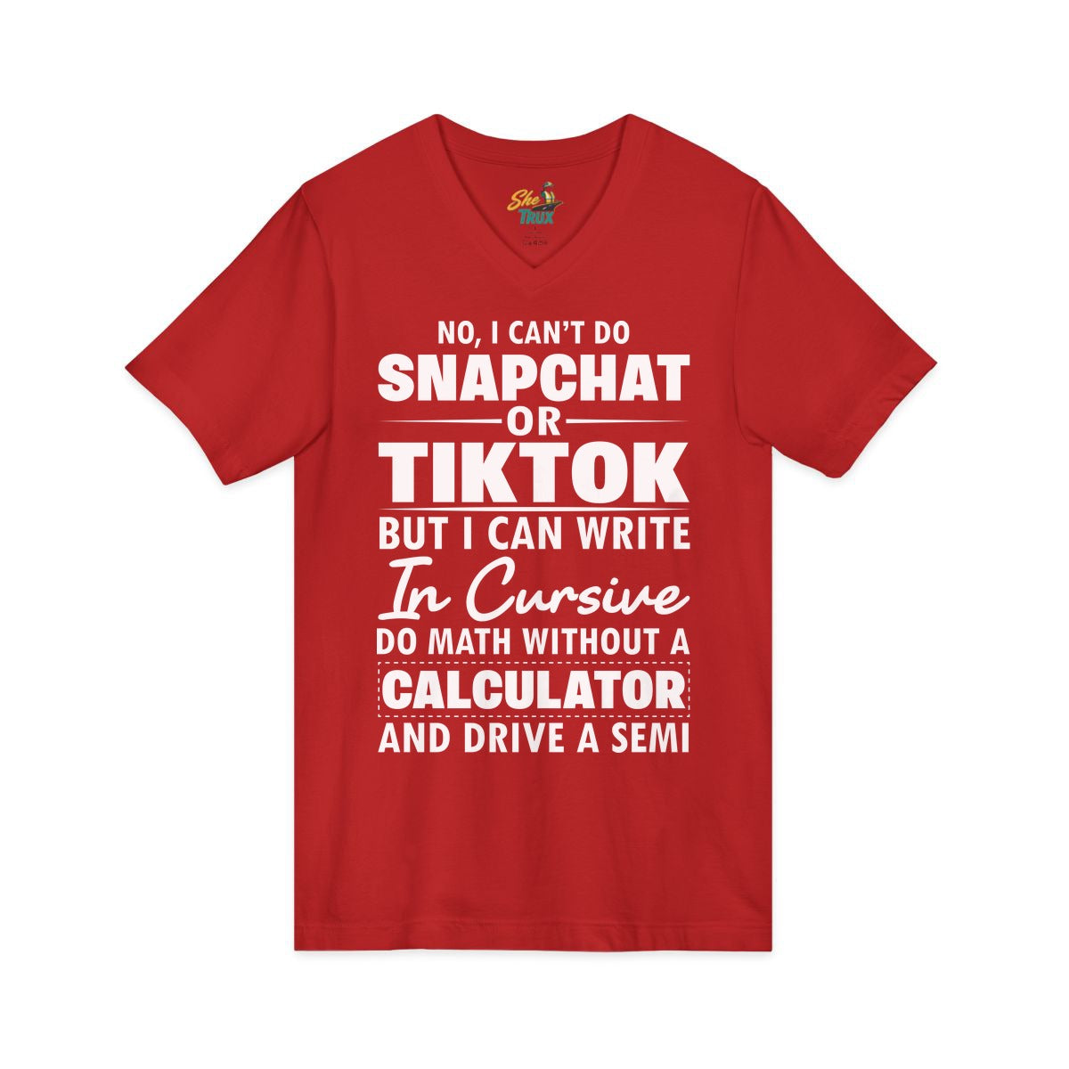 Snapchat Tiktok - V-Neck - Multiple Colors