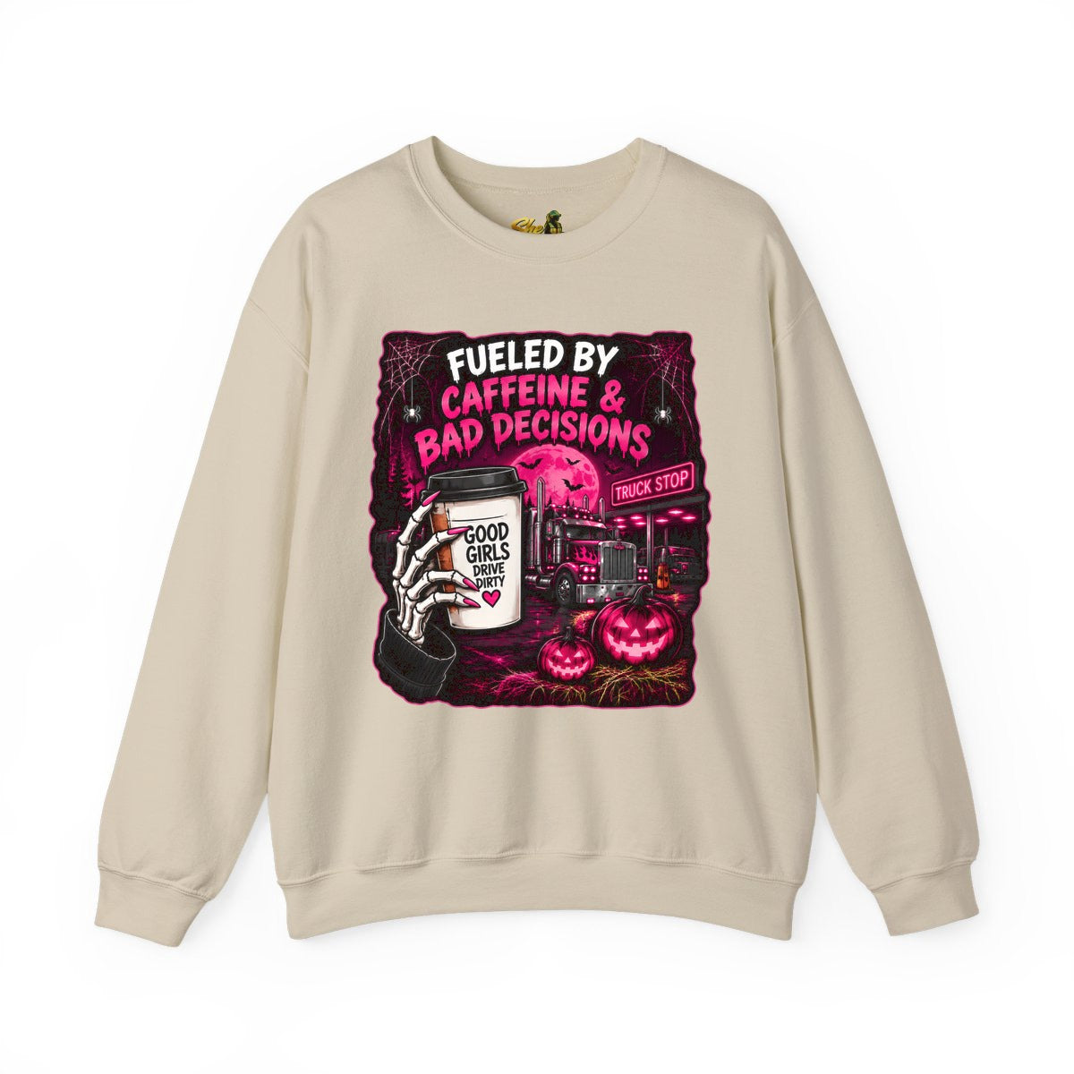 Halloween - Fueled By Caffeine and Bad Decisions - Sweatshirt - Multiple Colors