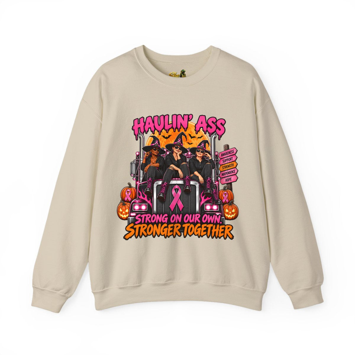Halloween - Haulin' Ass, Stronger Together - Sweatshirt - Multiple Colors