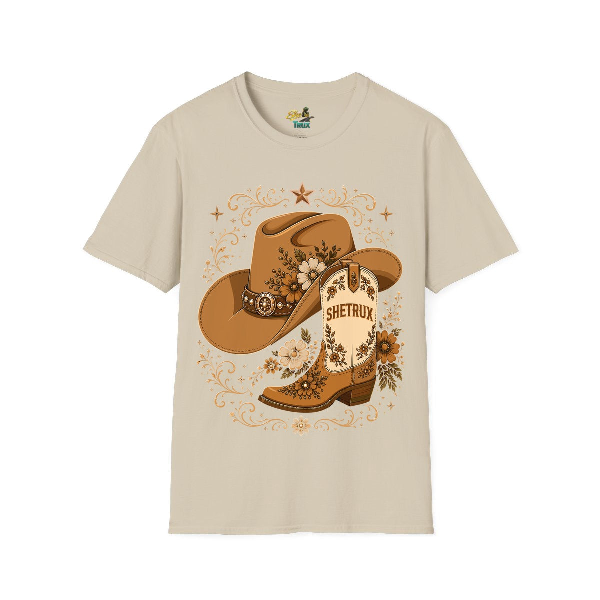 SheTrux Hat Boot Brown - T-Shirt - Multiple Colors