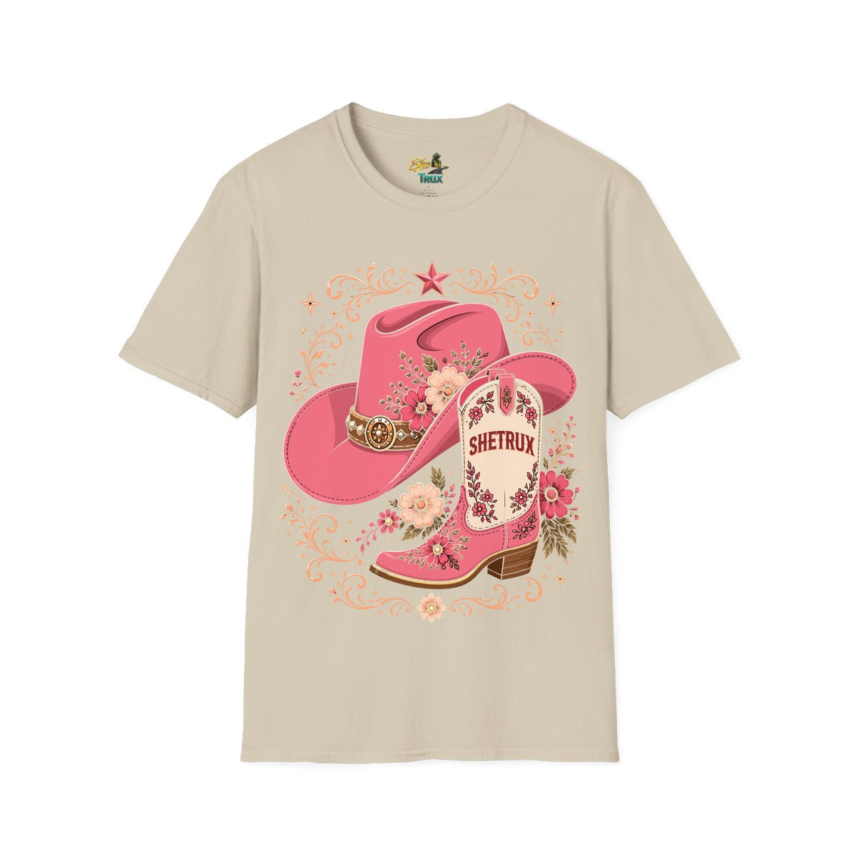 SheTrux Hat Boot Pink - T-Shirt - Multiple Colors