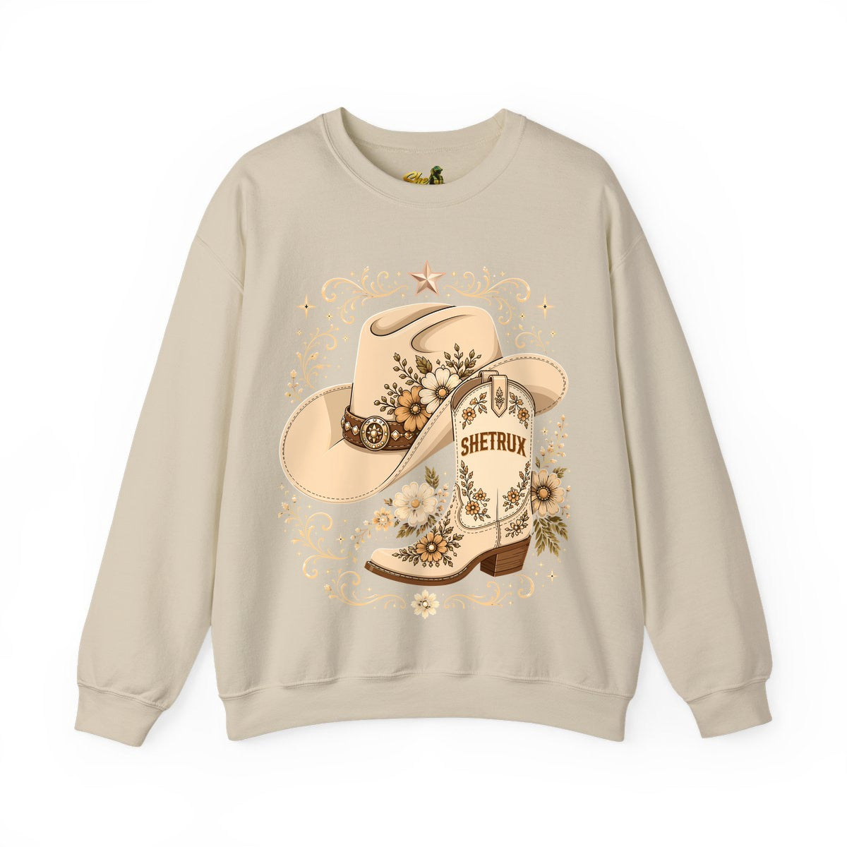 SheTrux Hat Boot Tan - Sweatshirt - Multiple Colors