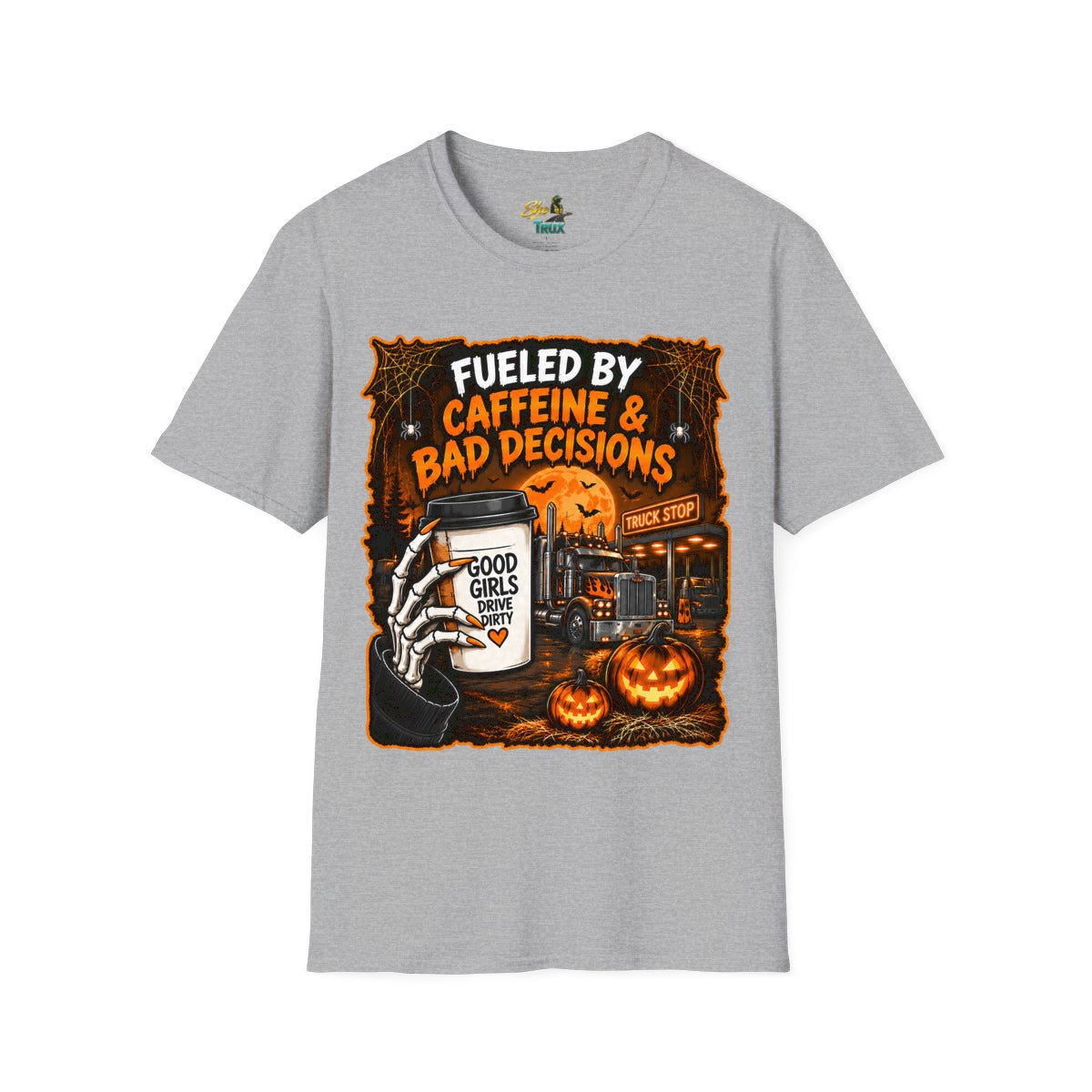 Halloween - Fueled By Caffeine and Bad Decisions - T-Shirt - Multiple Colors