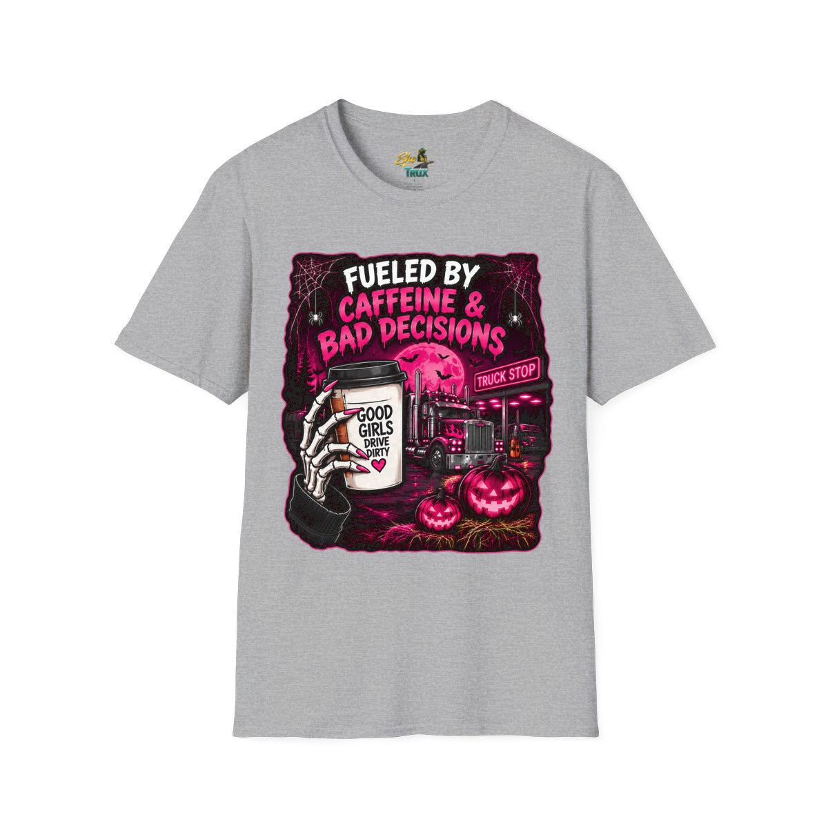 Halloween - Fueled By Caffeine and Bad Decisions - T-Shirt - Multiple Colors