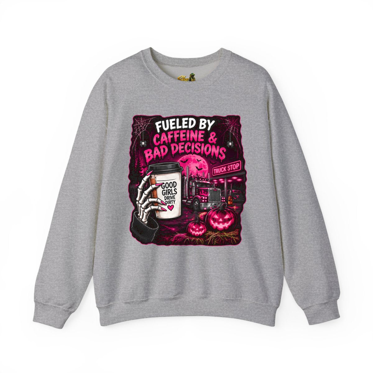 Halloween - Fueled By Caffeine and Bad Decisions - Sweatshirt - Multiple Colors