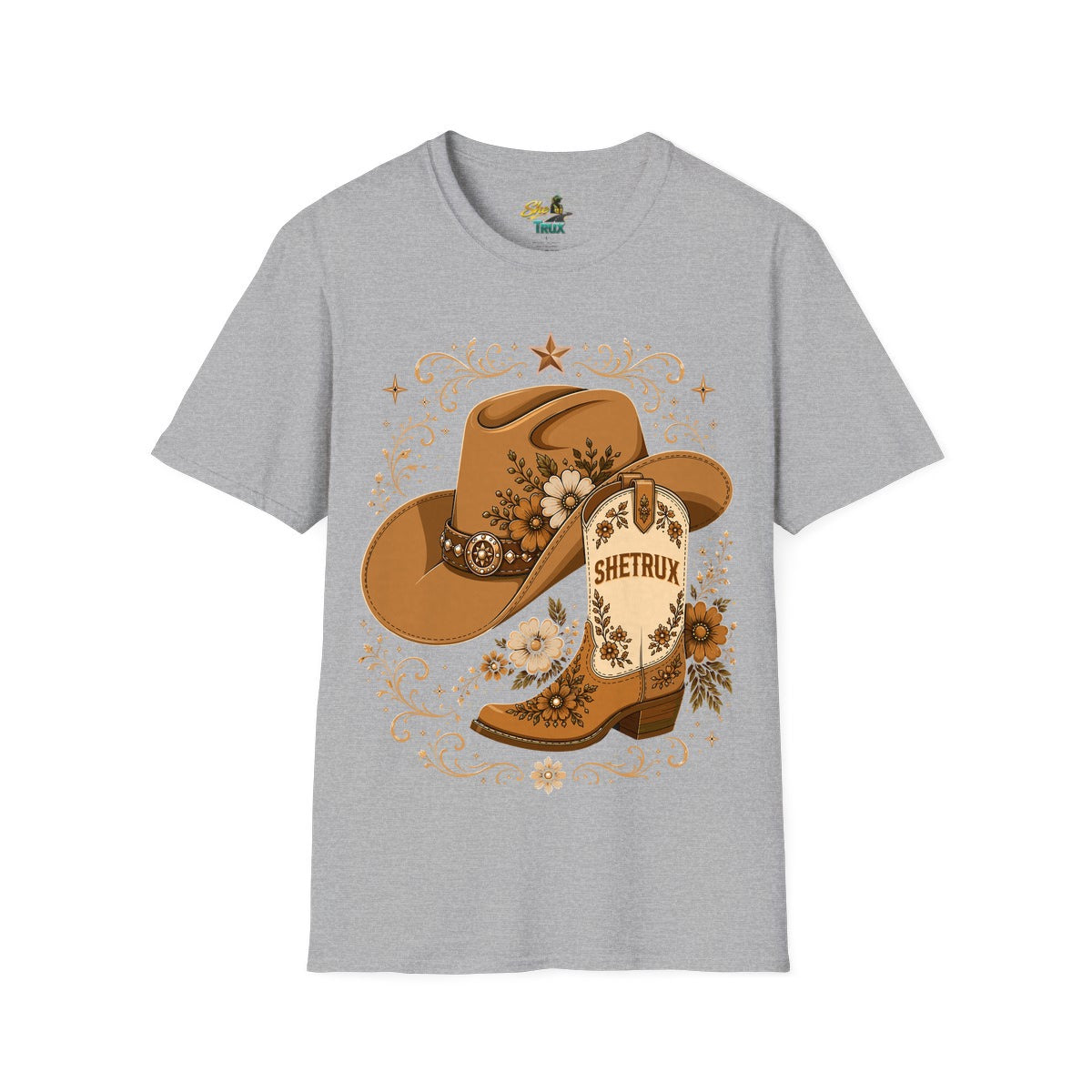 SheTrux Hat Boot Brown - T-Shirt - Multiple Colors